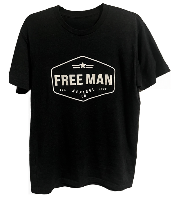 Free Man Diamond Shirt in Black