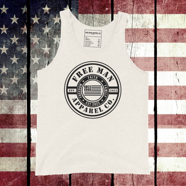 Faith, Family, Freedom Black Logo Tank Top