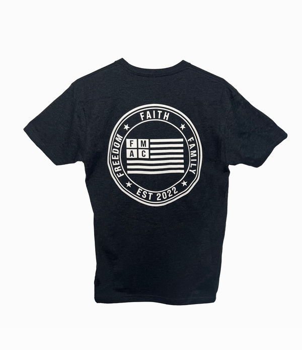 Faith, Family, Freedom Shirt in Charcoal