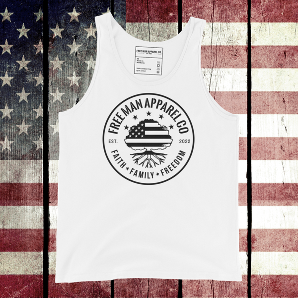 Liberty Tree Black Logo Tank Top