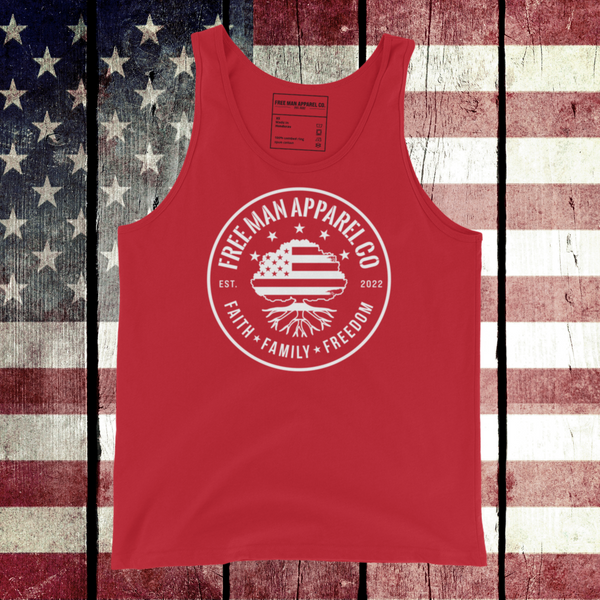Liberty Tree White Logo Tank Top