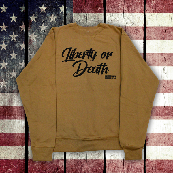 LIBERTY OR DEATH SWEATSHIRT IN SANDSTONE