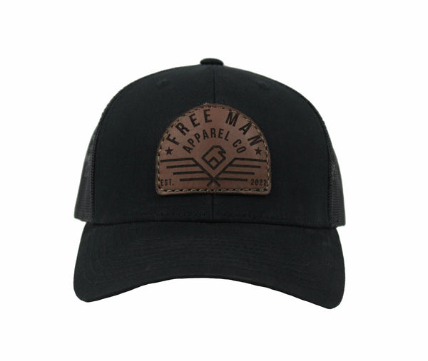 The Eagle Retro Trucker in Black