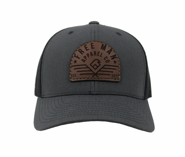 The Eagle Retro Trucker in Charcoal