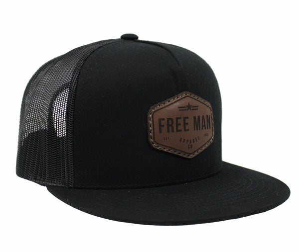 The Founder Flat Bill in Black