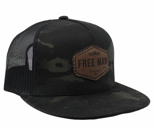 The Founder Flat Bill in Black Multicam