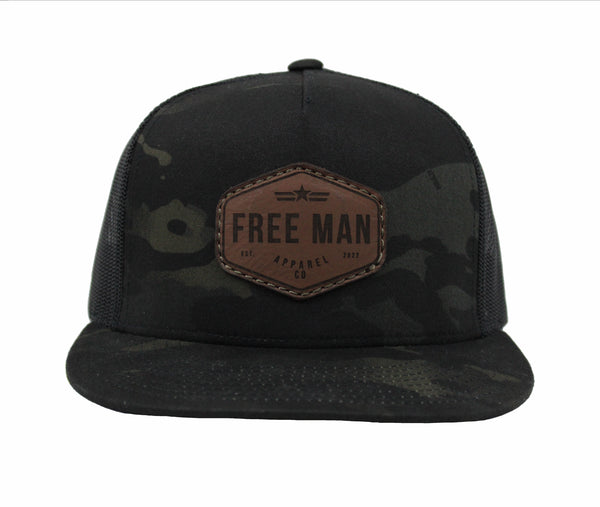 The Founder Flat Bill in Black Multicam