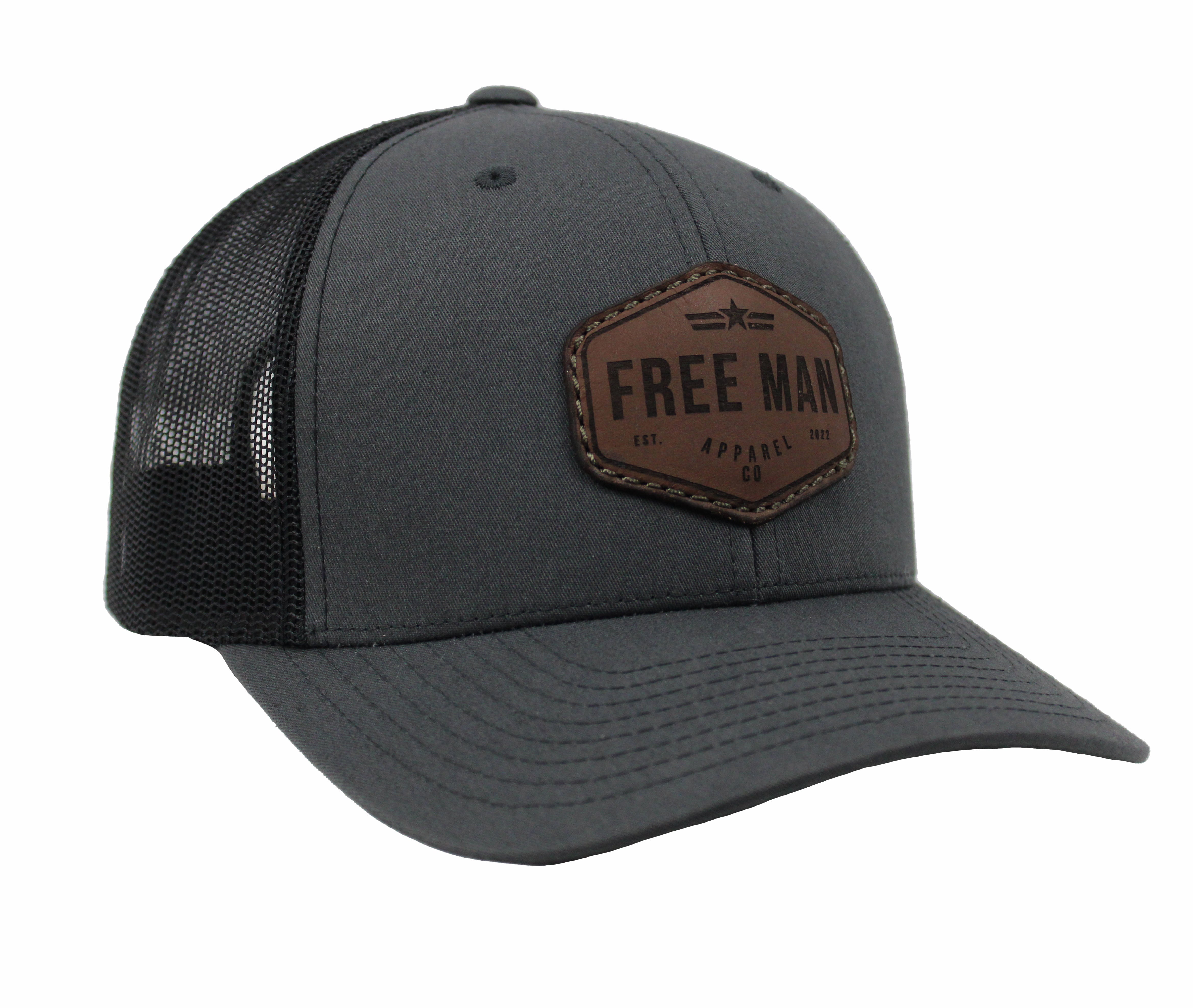 Trucker Founder Man Charcoal Free Apparel in Retro The –