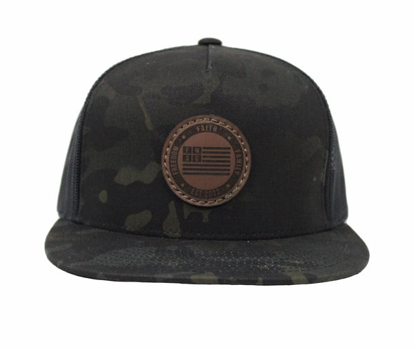 The Principle Flat Bill in Black Multicam