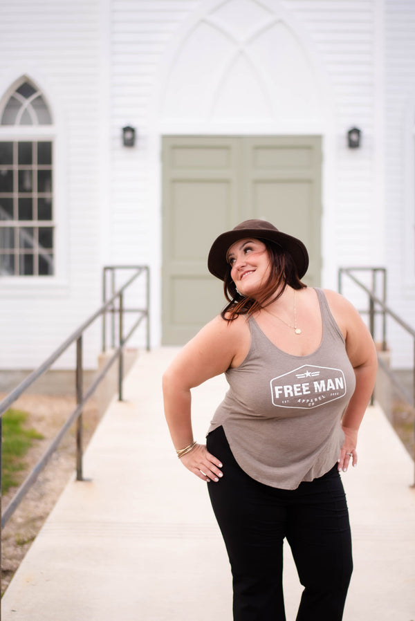 Women’s Diamond Tank in Ash